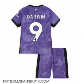 Liverpool Darwin Nunez #9 Replika Tredje Tröja Barn 2023-24 Kortärmad (+ Korta byxor)